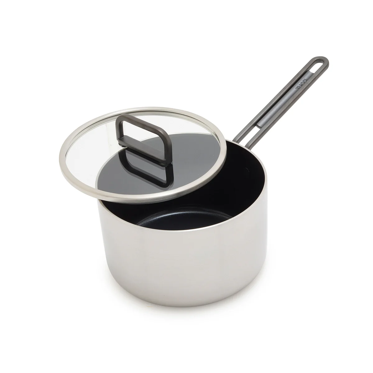 Greenpan Stanley Tucci Tri Ply Steelpan met Glasdeksel, 16cm RVS